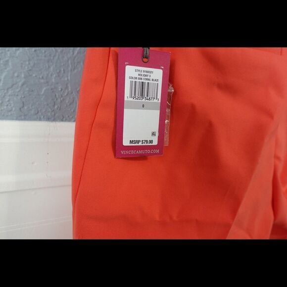 Vince Camuto Holiday Coral Blaze Pants - Picture 4 of 5